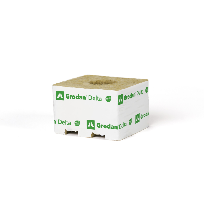 Grodan Delta - NG2.0 - Kulturblock - 10x10x6.5 cm - kleines Loch 27/40