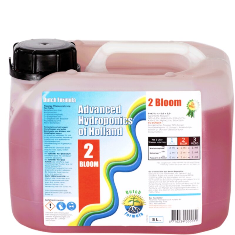 Advanced Hydroponics Dutch Formular (2) Bloom 5L