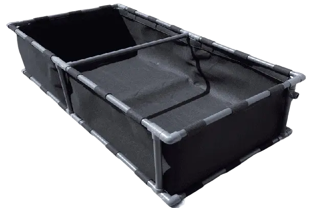 FeltPot Stoff-Beet eckig mit Gestänge 240x90x40cm