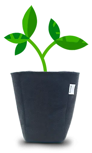 FeltPot Stofftopf quadratisch 15 Liter Auto 1Pot