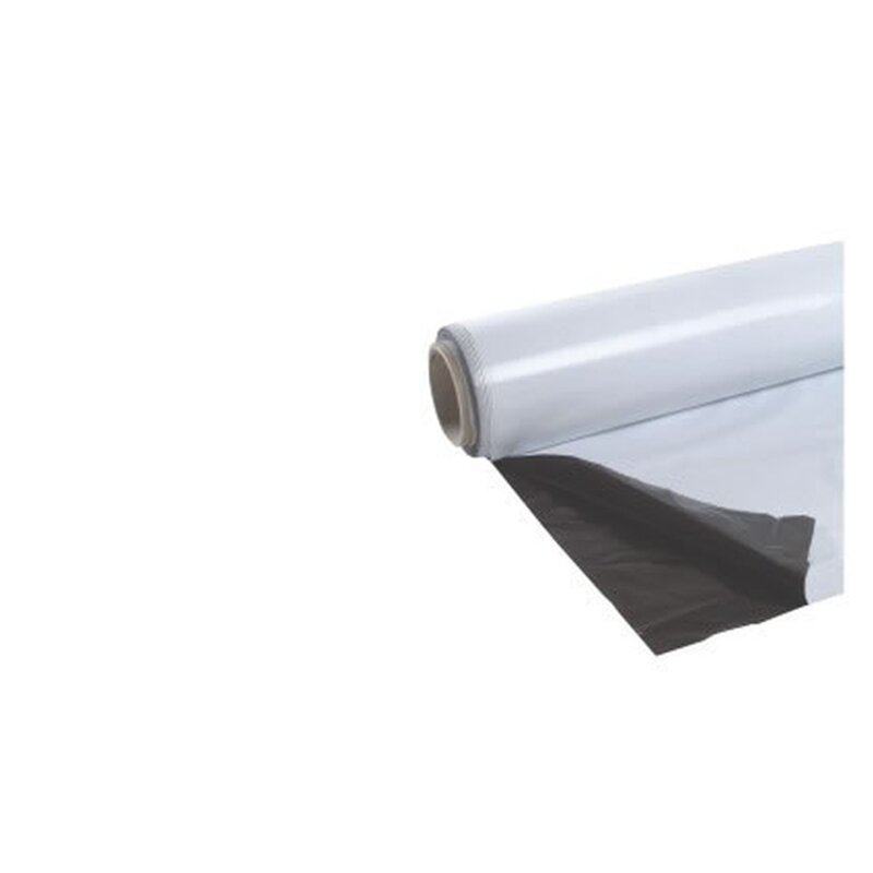 Schwarz/Weiß Folie 1x2m - 25m VE