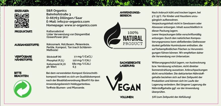 S&R Organics GreenPower Soil