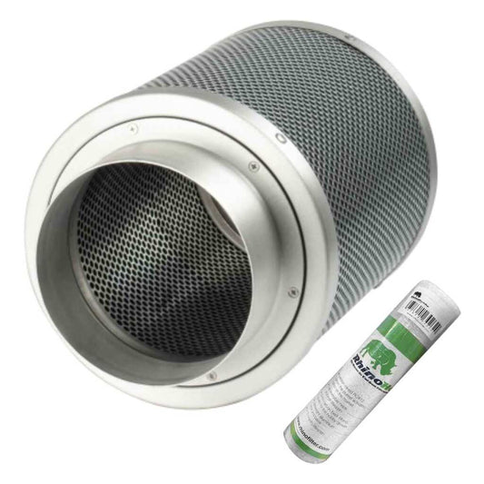 Aktivkohlefilter 150mm x 300mm | Rhino Hobby 500 | 150mm Flansch | 425 - 600m³/h