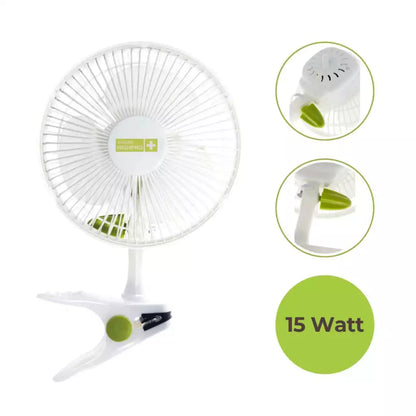 Garden Highpro Clip Ventilator 15W Eco - Ø 15cm mit Stangenclip - PROFAN STANDARD CLIP FAN