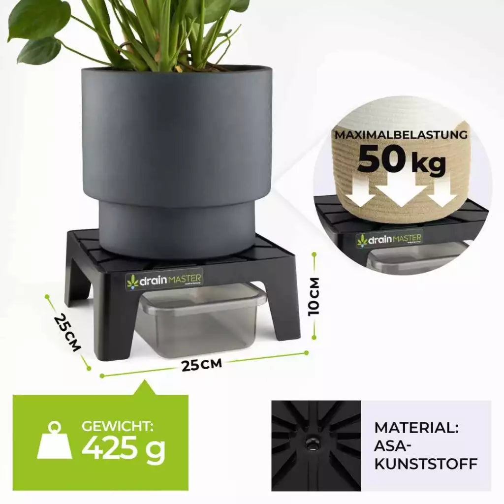 DrainMaster 1er Set Blumentopf Untersetzer
