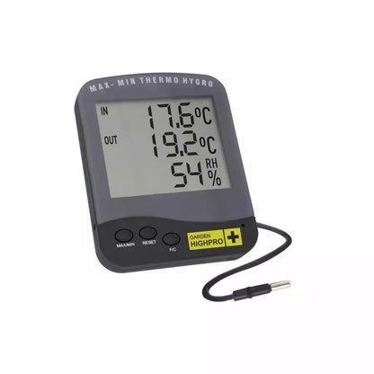 Garden Highpro - HYGROTHERMO PREMIUM - Thermometer-Hygrometer - 2 Messpunkte - digital
